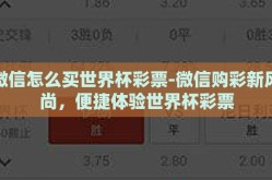 微信怎么买世界杯彩票-微信购彩新风尚，便捷体验世界杯彩票