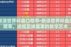 新浪世界杯盘口赔率-新浪世界杯盘口赔率，透视足球赛事的数字艺术