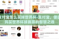 支付宝怎么买球世界杯-支付宝，便捷购买世界杯球赛票的智慧之选