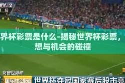 世界杯彩票是什么-揭秘世界杯彩票，梦想与机会的碰撞