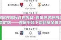微信在哪投注世界杯-参与世界杯的激情时刻——微信平台下如何安全投注体验