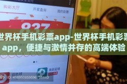 世界杯手机彩票app-世界杯手机彩票app,便捷与激情并存的高端体验