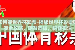 如何买世界杯彩票-揭秘世界杯彩票购买全攻略，明智选择，稳健投注