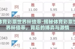体育彩票世界杯倍率-揭秘体育彩票世界杯倍率，背后的博弈与激情