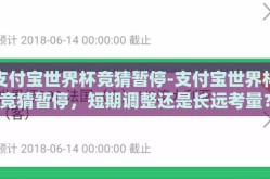 支付宝世界杯竞猜暂停-支付宝世界杯竞猜暂停，短期调整还是长远考量？
