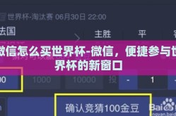 微信怎么买世界杯-微信，便捷参与世界杯的新窗口
