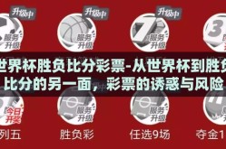世界杯胜负比分彩票-从世界杯到胜负比分的另一面，彩票的诱惑与风险