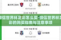 微信世界杯足彩怎么买-微信世界杯足彩的购买指南与注意事项