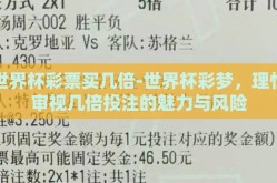 世界杯彩票买几倍-世界杯彩梦，理性审视几倍投注的魅力与风险