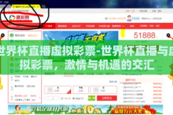 世界杯直播虚拟彩票-世界杯直播与虚拟彩票，激情与机遇的交汇