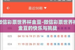 微信彩票世界杯金豆-微信彩票世界杯金豆的快乐与挑战