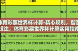 体育彩票世界杯计算-精心规划，智慧投注，体育彩票世界杯计算实用指南