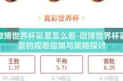 微博世界杯彩票怎么看-微博世界杯彩票的观看指南与策略探讨
