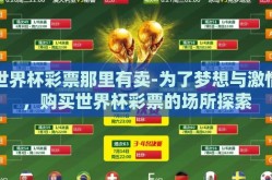 世界杯彩票那里有卖-为了梦想与激情，购买世界杯彩票的场所探索