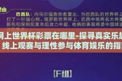网上世界杯彩票在哪里-探寻真实乐趣，线上观赛与理性参与体育娱乐的指南