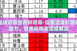 足球彩票世界杯赔率-探索足球彩票的魅力，世界杯赔率深度解读