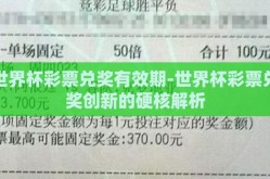 世界杯彩票兑奖有效期-世界杯彩票兑奖创新的硬核解析