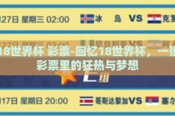 18世界杯 彩票-回忆18世界杯，一张彩票里的狂热与梦想