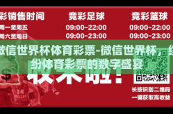 微信世界杯体育彩票-微信世界杯，缤纷体育彩票的数字盛宴