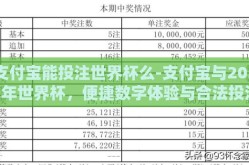 支付宝能投注世界杯么-支付宝与2022年世界杯，便捷数字体验与合法投注新风尚