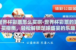 世界杯彩票怎么买啊-世界杯彩票的购买指南，轻松解锁足球盛宴的乐趣