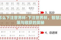 怎么下注世界杯-下注世界杯，智慧决策与收获的奥秘
