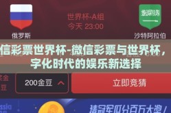 微信彩票世界杯-微信彩票与世界杯，数字化时代的娱乐新选择