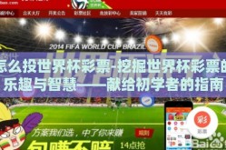 怎么投世界杯彩票-挖掘世界杯彩票的乐趣与智慧——献给初学者的指南