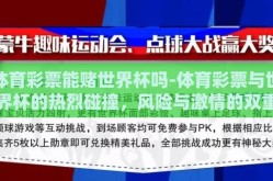 体育彩票能赌世界杯吗-体育彩票与世界杯的热烈碰撞，风险与激情的双重体验