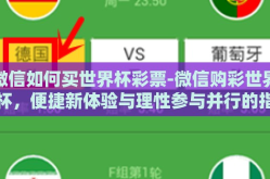 微信如何买世界杯彩票-微信购彩世界杯，便捷新体验与理性参与并行的指南