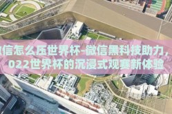 微信怎么压世界杯-微信黑科技助力，2022世界杯的沉浸式观赛新体验