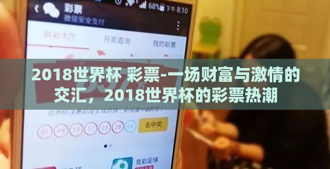 2018世界杯 彩票-一场财富与激情的交汇,2018世界杯的彩票热潮 2018世界杯 彩票-一场财富与激情的交汇,2018世界杯的彩票热潮