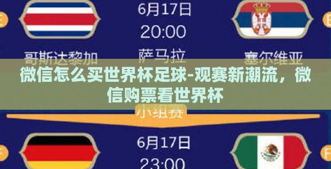 微信怎么买世界杯足球-观赛新潮流,微信购票看世界杯 微信怎么买世界杯足球-观赛新潮流,微信购票看世界杯