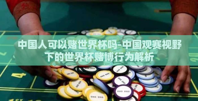 中国人可以赌世界杯吗-中国观赛视野下的世界杯赌博行为解析