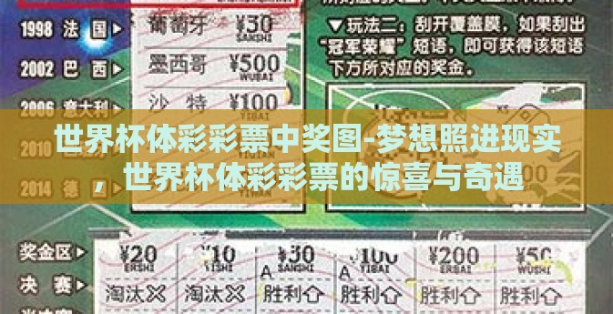 世界杯体彩彩票中奖图-梦想照进现实，世界杯体彩彩票的惊喜与奇遇