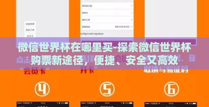 微信世界杯在哪里买-探索微信世界杯购票新途径，便捷、安全又高效