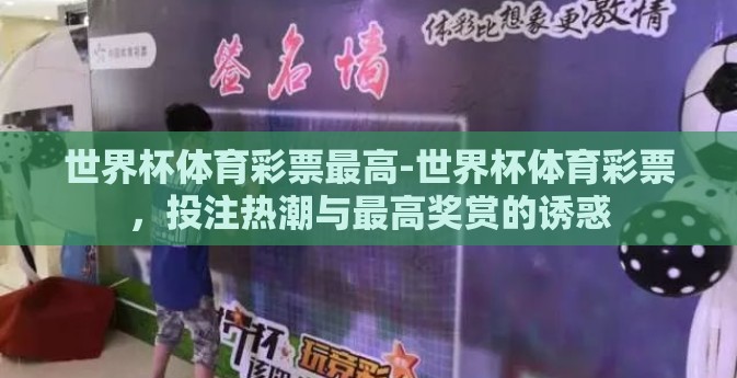世界杯体育彩票最高-世界杯体育彩票，投注热潮与最高奖赏的诱惑