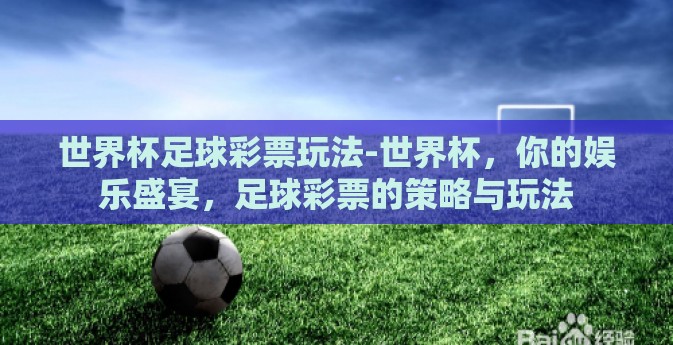 世界杯足球彩票玩法-世界杯，你的娱乐盛宴，足球彩票的策略与玩法